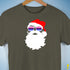 Santa’s Omnisexual Pride Flag Shades Premium Unisex T-Shirt - Army